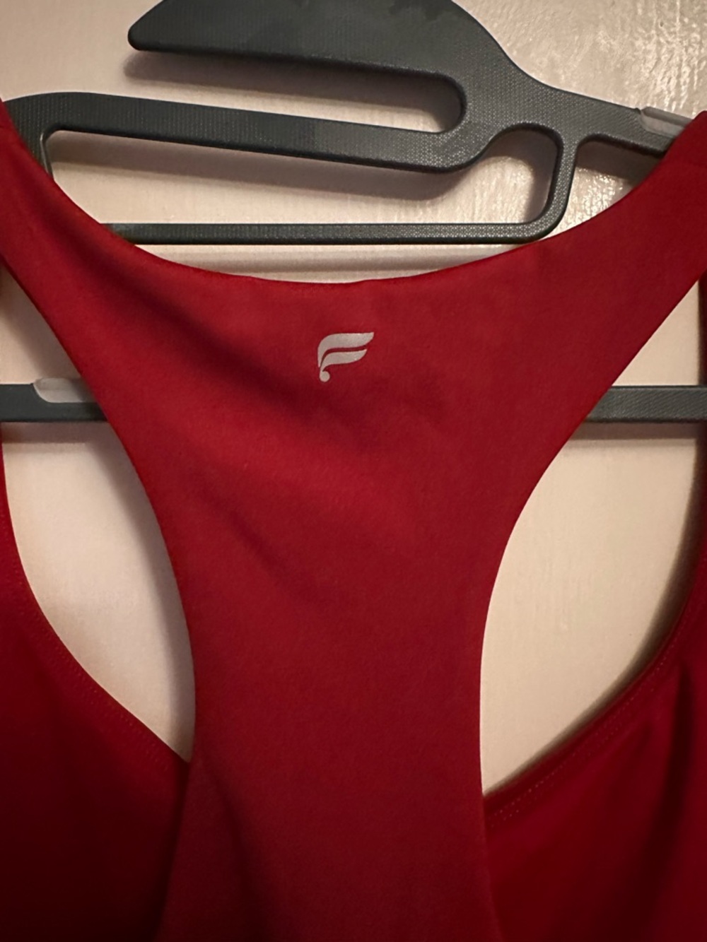 Fabletics Red Racerback Tank Top - Picture 3 of 4